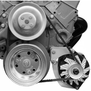 Vintage Air Small Block Chevy Short Water Pump Low-Mount Driver Side Alternator Bracket - 15830-VCB