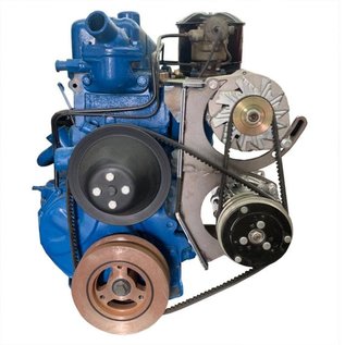 Vintage Air 1955-62 Chevy 235 6-Cylinder Driver-side Top-Mount Alternator/Bottom-Mount Compressor Bracket Kit - 152830