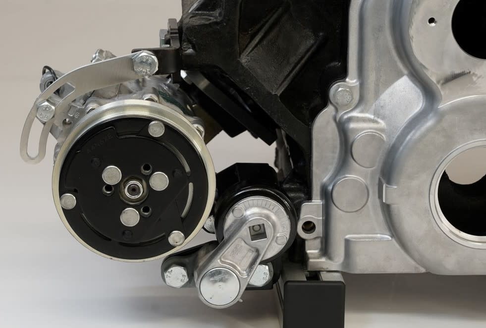 y## LSA/Corvette Low-Mount Compressor Bracket for Sanden SD-7B10