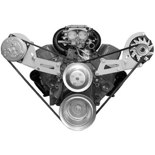 Vintage Air Small Block Chevy Vortec Long Water Pump Side-Mount Driver Side Alternator Bracket - 15156-VCB