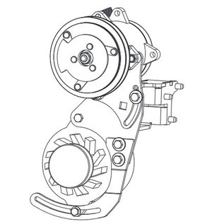 Vintage Air 1968-83 FJ40 Land Cruiser A/C Compressor/OEM Alternator Bracket Kit - 158217