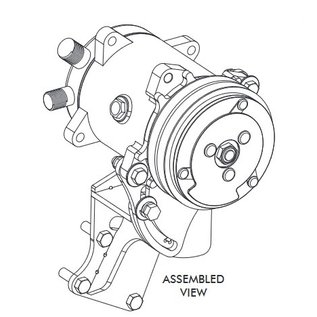 Vintage Air 1968 & Up Oldsmobile 350-455 Comp Bracket - Non-Factory Air Car - Driver Side - 141009