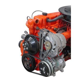 Vintage Air 1963-84 Chevy 230/250 6-Cylinder Driver-Side Top-Mount Alternator and Bottom Mount Compressor Bracket Kit- 146037