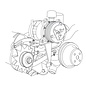 Vintage Air Studebaker 259-304 Cubic Inch V8 without power steering compressor and alternator mount bracket - 151590-SSA
