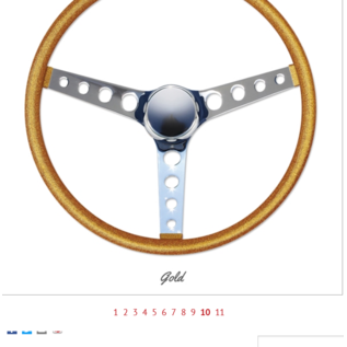 Mooneyes  15" Mooneyes California Metal Flake Finger Grip Steering