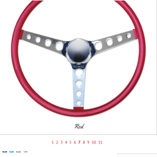 Mooneyes  15" Mooneyes California Metal Flake Finger Grip Steering