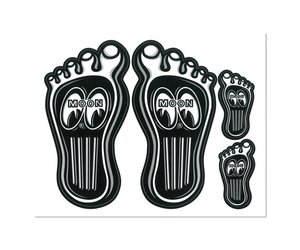MOON Surfer Gas Pedal Decal - DM239 - Affordable Street Rods