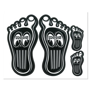Mooneyes MOON Surfer Gas Pedal Decal - ME 38S