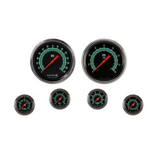 Classic Instruments 6 Gauge Set - 4 5/8” Speedo & Tach, 2 1/8" Full Sweep FOTV - G-Stock Series