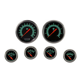 Classic Instruments 6 Gauge Set - 4 5/8” Speedo & Tach, 2 5/8” Short Sweep FOTV - G-Stock Series