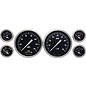 Classic Instruments 6 Gauge Set - 4 5/8” Speedo & Tach, 2 1/8" Short Sweep FOTV - Hot Rod Series