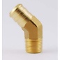 Vintage Air 5/8" Hose Barb x 3/8 NPT 45° Brass Heater Fitting - 501015