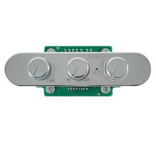 Vintage Air Upgrade 3-Knob Gen IV ProLine™ Oval Horizontal Wide Control Panel with Polished Face and Knobs - 491248