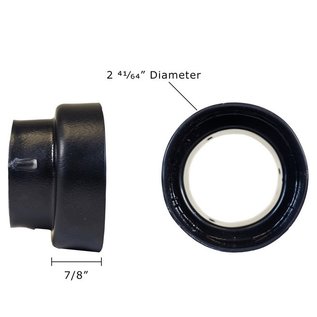 Vintage Air Round Hose Adapter for 2 Inch Hose, 2-41/64 Inch Diameter x 7/8 Inch - 49168-VCI
