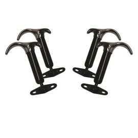 Roadster Supply Company 1932 Ford Set of 4 Early Style Hood Latches Polished - RSC-62150