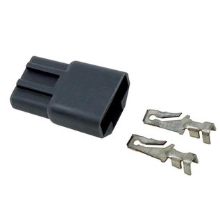 American Autowire Connector Housing - Male 56 series .25 Connector W/ Terminals - 500200