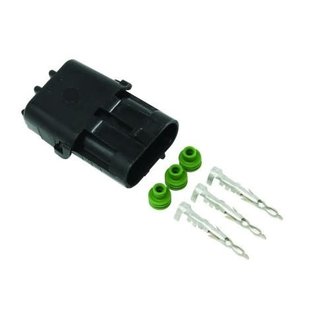 American Autowire Male Connector- Weather Pack -