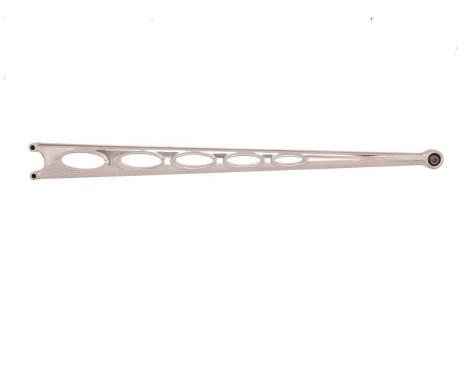Rear Ladder Bar Kit Hot Rod Hole Shot Oval Raised Lip - Polished Finish -  103-002 - Affordable Street Rods