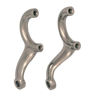 Johnson’s Hot Rod Shop Steering Arm for 4" Drop Axle 304 SS (Sold in pairs) - Polished Finish - 110-002