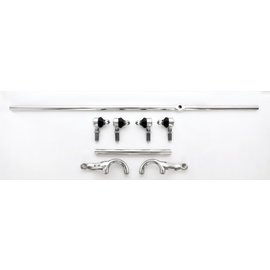 Johnson’s Hot Rod Shop Steering Kit  5" Drop Axle 304 SS - Polished Finish - 110-018