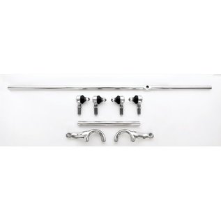 Johnson’s Hot Rod Shop Steering Kit  5" Drop Axle 304 SS - Polished Finish - 110-018
