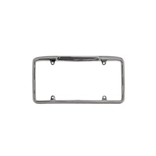 Johnson’s Hot Rod Shop Throw Back License Plate Frame Modern Plate Lighted 304 SS - Polished Finish - 208-002