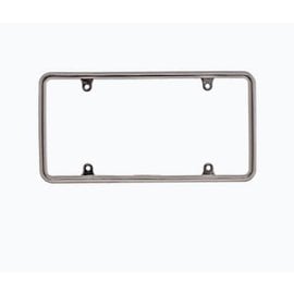 Johnson’s Hot Rod Shop Throw Back License Plate Frame Modern Plate No Light 304 SS - Polished Finish - 208-003