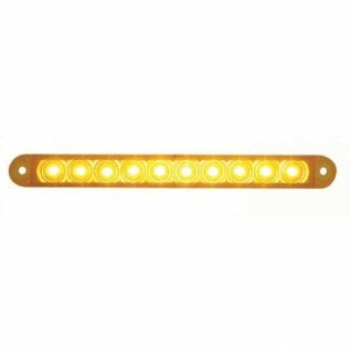 United Pacific 6 1/2" Turn Signal Light Bar - Amber LED/Amber Lens - 39684B