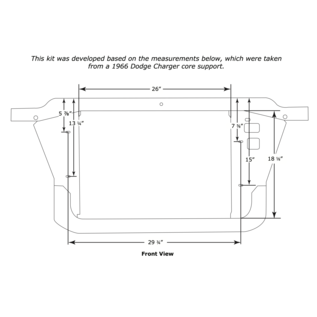 Vintage Air 1966-67 Dodge Coronet & Charger GenIV/ Gen5 SureFit™ Condenser Kit W/ Drier - 051063
