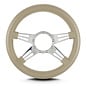 Lecarra Lecarra Mark 9 Double Slot 14" Polished Thick Grip Steering Wheels