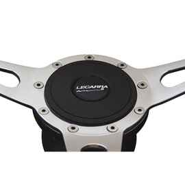 Lecarra Horn Button, Plastic, Single Contact, Lecarra Logo, Black for MK4/9 Wheels - 3101