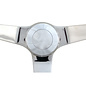 Lecarra Horn Button, Billet Aluminum, Single Contact, Smooth, Polished for Vette, 2-Spoke & 3-Spoke Hot Rod Wheels - 3630