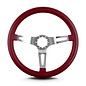 Lecarra Lecarra Teardrop  3 Spoke 14"  Brushed Spoke  Standard Grip Steering Wheels
