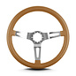 Lecarra Lecarra Teardrop  3 Spoke 14"  Brushed Spoke  Standard Grip Steering Wheels