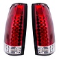 United Pacific 88-98 Chevy & GMC Truck LED Tail Light (Pair) - Red & Clear Lens - 110545