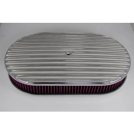 RPC Air Cleaner - Oval -  Full Finned - 15'' x 2'' - Washable - Pol Alum - S6319