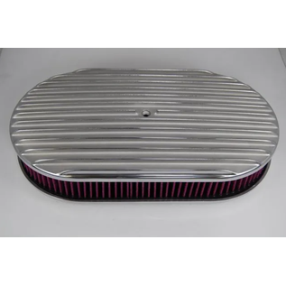RPC Air Cleaner - Oval -  Full Finned - 15'' x 2'' - Washable - Pol Alum - S6319