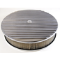 RPC Air Cleaner - Round - Full Finned - Paper Element - 14'' x 3'' - Polished - S6708