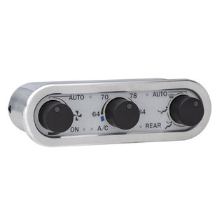 Dakota Digital DCC Digital Climate Control - DCC-3000 - VHX - Vintage Air Gen IV and Gen5 3-Knob, Horizontal, Satin