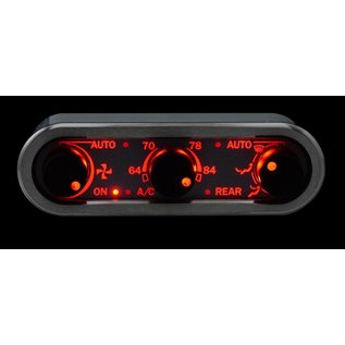Dakota Digital DCC Digital Climate Control - DCC-3000 - VHX - Vintage Air Gen IV and Gen5 3-Knob, Horizontal, Satin