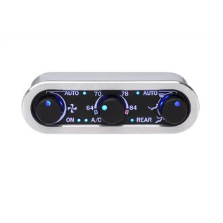 Dakota Digital DCC Digital Climate Control - DCC-3000 - VHX - Vintage Air Gen IV and Gen5 3-Knob, Horizontal, Satin