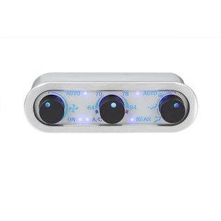 Dakota Digital DCC Digital Climate Control - DCC-3000 - VHX - Vintage Air Gen IV and Gen5 3-Knob, Horizontal, Satin