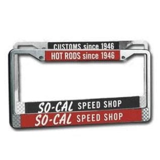 So-Cal Speed Shop SO-CAL Speed Shop License Plate Frames
