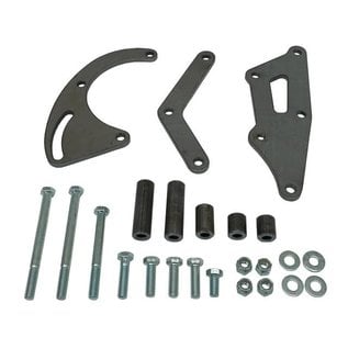 Vintage Air Small Block Chevy Long Water Pump Side-Mount Passenger Side Compressor Bracket (With Headers) - 158105