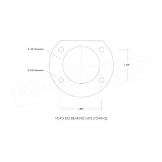 Roadster Supply Company DRUM BRAKES 9 INCH FORD BIG BEARING TORINO STYLE - DUAL DRILLED - 5 x 4 1/2 & 5 x 4/3/4 - RSC-65475
