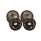 Roadster Supply Company DRUM BRAKES 9 INCH FORD BIG BEARING TORINO STYLE - DUAL DRILLED - 5 x 4 1/2 & 5 x 4/3/4 - RSC-65475