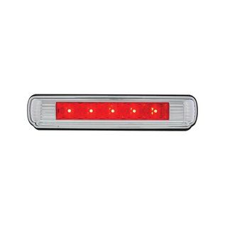 United Pacific Chrome License Plate Light w/Red LED 3rd Brake Light -110203