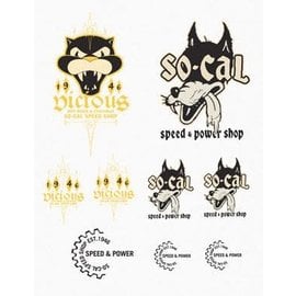 So-Cal Speed Shop Vicious/Wolf Decal Sheet - SC 39S