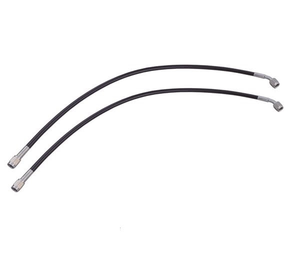 Edelbrock Stainless Steel Front Brake Hose Kit For Harley Davidson (23-3/4" & 21") - R08711S