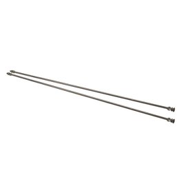 Roadster Supply Company Radiator To Firewall Stay Support Rods Stock 1932 Polished S/S - RSC-62133